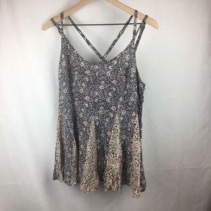 Floral Criss Cross Tank